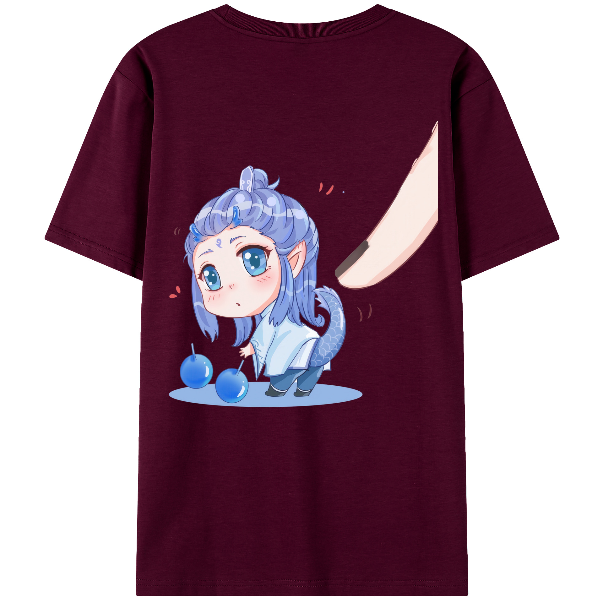 （画像用） Ne Zha 2 ナタ 魔童の大暴れ レディース半袖Tシャツ(バックプリント)